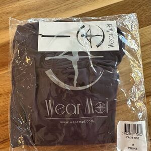 Wear Moi Faustine Leotard in Prune. Size Medium. New-still in bag.